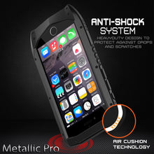 Load image into Gallery viewer, iPhone 6s/6 Case, Punkcase Metallic PRO Black Series Cover W/ Attached Screen Protector | Touch-ID (Color in image: Silver)