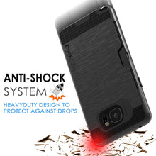 Charger l'image dans la galerie, Galaxy Note 5 Case PunkCase SLOT Black Series Slim Armor Soft Cover Case w/ Tempered Glass (Color in image: Grey)