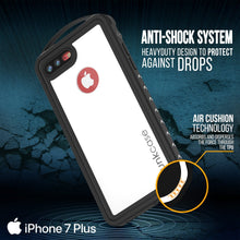 Charger l'image dans la galerie, iPhone 8+ Plus Waterproof Case, Punkcase ALPINE Series, White | Heavy Duty Armor Cover (Color in image: red)