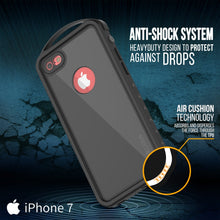 Charger l'image dans la galerie, iPhone 7 Waterproof Case, Punkcase ALPINE Series, Black | Heavy Duty Armor Cover (Color in image: light blue)