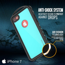 Charger l'image dans la galerie, iPhone 7 Waterproof Case, Punkcase ALPINE Series, Teal | Heavy Duty Armor Cover (Color in image: light green)