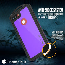 Charger l'image dans la galerie, iPhone 8+ Plus Waterproof Case, Punkcase ALPINE Series, Purple | Heavy Duty Armor Cover (Color in image: light blue)