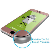 Load image into Gallery viewer, iPhone 6+/6s+ Plus Rose Gold Screen Protector, Punkcase SHIELD Tempered Glass 0.33mm Thick 9H