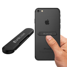 Load image into Gallery viewer, PUNKCASE FlickStick Universal Cell Phone Kickstand for all Mobile Phones & Cases with Flat Backs, One Finger Operation (Black) (Color in image: Black)
