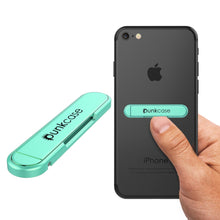 Load image into Gallery viewer, PUNKCASE FlickStick Universal Cell Phone Kickstand for all Mobile Phones & Cases with Flat Backs, One Finger Operation (Teal) (Color in image: Teal)