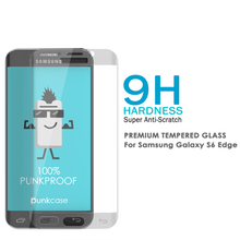 Charger l'image dans la galerie, Galaxy S6 Edge Clear Punkcase Glass SHIELD Tempered Glass Screen Protector 0.33mm Thick 9H Glass (Color in image: Gold)