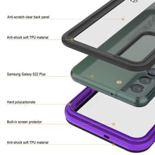 Charger l'image dans la galerie, Anti-scratch clear back panel Anti-shock soft TPU material Samsung Galaxy S22 Plus Hard polycarbonate Built-in screen protector Anti-shock soft TPU material (Color in image: pink)