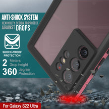 Charger l'image dans la galerie, ANTI-SHOCK SYSTEM HEAVYDUTY DESIGN TO PROTECT AGAINST DROPS i SHOCK-PROOF PROTECTION Meters 4 Drop height 36 ee For Galaxy S22 Ultra  (Color in image: white)