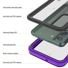 Charger l'image dans la galerie, Anti-scratch clear back panel Anti-shock soft TPU material Samsung Galaxy S22 Hard polycarbonate Built-in screen protector Anti-shock soft TPU material (Color in image: pink)