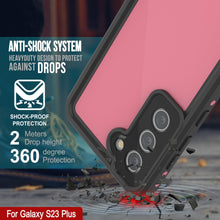 Load image into Gallery viewer, Étui étanche Galaxy S23+ Plus PunkCase StudStar rose mince 6,6 pieds de profondeur IP68 résistant aux chocs/neige