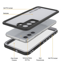 Charger l'image dans la galerie, Étui étanche Galaxy S23+ Plus, Punkcase StudStar Blanc mince de 6,6 pieds résistant IP68 aux chocs/neige