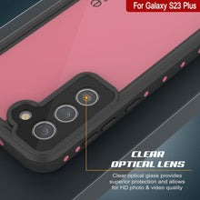Load image into Gallery viewer, Étui étanche Galaxy S23+ Plus PunkCase StudStar rose mince 6,6 pieds de profondeur IP68 résistant aux chocs/neige