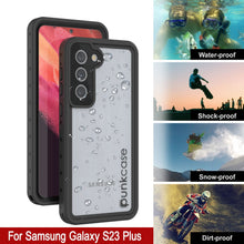 Charger l'image dans la galerie, Coque étanche Galaxy S23+ Plus PunkCase StudStar claire et fine, résistante à l'eau jusqu'à 6,6 pieds sous l'eau, IP68, protège contre les chocs/neige.