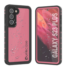 Load image into Gallery viewer, Étui étanche Galaxy S23+ Plus PunkCase StudStar rose mince 6,6 pieds de profondeur IP68 résistant aux chocs/neige