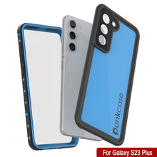 Charger l'image dans la galerie, Coque étanche Galaxy S23+ Plus PunkCase StudStar Light Blue Fine 6,6ft sous l'eau IP68 Antichoc.