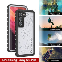Charger l'image dans la galerie, Étui étanche Galaxy S23+ Plus, Punkcase StudStar Blanc mince de 6,6 pieds résistant IP68 aux chocs/neige