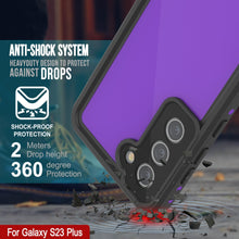 Charger l'image dans la galerie, Coque étanche Galaxy S23+ Plus PunkCase StudStar Violet fine 6,6 pieds prévisionnelle IP68 antichoc/neige