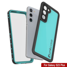 Charger l'image dans la galerie, Étui étanche Galaxy S23+ Plus PunkCase StudStar Teal Thin 6.6ft Étanche IP68 Résistant aux Chocs/Neige.