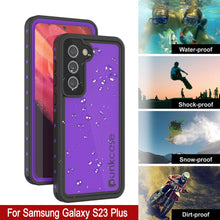 Charger l'image dans la galerie, Coque étanche Galaxy S23+ Plus PunkCase StudStar Violet fine 6,6 pieds prévisionnelle IP68 antichoc/neige