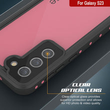 Charger l'image dans la galerie, Coque étanche Galaxy S23 PunkCase StudStar Rose fine 6,6ft IP68 Résistant aux chocs/neige sous l'eau.