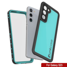 Charger l'image dans la galerie, Étui étanche PunkCase StudStar Galaxy S23 Teal fin de 6,6 pieds sous l'eau IP68 résistant aux chocs/neige.