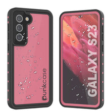 Charger l'image dans la galerie, Coque étanche Galaxy S23 PunkCase StudStar Rose fine 6,6ft IP68 Résistant aux chocs/neige sous l'eau.