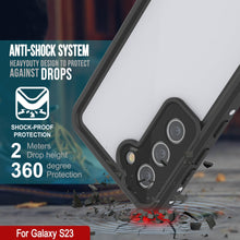 Charger l'image dans la galerie, Étui étanche Galaxy S23, Punkcase StudStar Blanc mince, sous-marin jusqu'à 6,6 pieds, IP68 anti-choc/neige