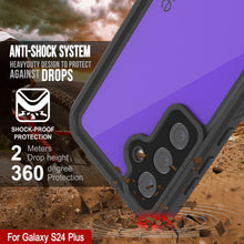Charger l'image dans la galerie, Coque étanche pour Galaxy S24+ Plus PunkCase StudStar Violet Mince 2 m Sous-marine IP68 Résistant aux chocs/à la neige