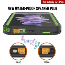 Charger l'image dans la galerie, Coque étanche pour Galaxy S24+ Plus PunkCase StudStar Vert clair Mince 2 m Sous l'eau IP68 Antichoc