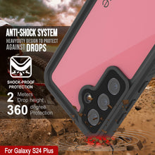 Charger l'image dans la galerie, Coque étanche pour Galaxy S24+ Plus PunkCase StudStar Rose Mince 2 m Sous-marine IP68 Résistant aux chocs/à la neige