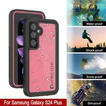 Charger l'image dans la galerie, Coque étanche pour Galaxy S24+ Plus PunkCase StudStar Rose Mince 2 m Sous-marine IP68 Résistant aux chocs/à la neige