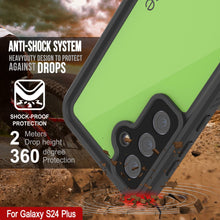 Charger l'image dans la galerie, Coque étanche pour Galaxy S24+ Plus PunkCase StudStar Vert clair Mince 2 m Sous l'eau IP68 Antichoc