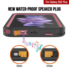 Charger l'image dans la galerie, Coque étanche pour Galaxy S24+ Plus PunkCase StudStar Rose Mince 2 m Sous-marine IP68 Résistant aux chocs/à la neige