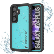 Charger l'image dans la galerie, Coque étanche pour Galaxy S24+ Plus PunkCase StudStar Teal fine 2 m sous l'eau IP68 résistante aux chocs et à la neige