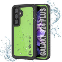 Charger l'image dans la galerie, Coque étanche pour Galaxy S24+ Plus PunkCase StudStar Vert clair Mince 2 m Sous l'eau IP68 Antichoc