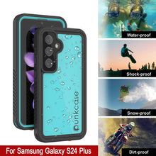 Charger l'image dans la galerie, Coque étanche pour Galaxy S24+ Plus PunkCase StudStar Teal fine 2 m sous l'eau IP68 résistante aux chocs et à la neige