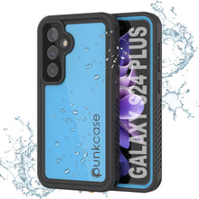 Charger l'image dans la galerie, Coque étanche pour Galaxy S24+ Plus PunkCase StudStar Bleu clair Mince 2 m Sous l'eau IP68 Antichoc