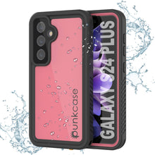 Charger l'image dans la galerie, Coque étanche pour Galaxy S24+ Plus PunkCase StudStar Rose Mince 2 m Sous-marine IP68 Résistant aux chocs/à la neige