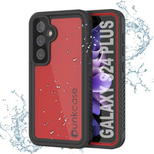 Charger l'image dans la galerie, Coque étanche pour Galaxy S24+ Plus PunkCase StudStar Rouge Mince 2 m Sous-marine IP68 Résistant aux chocs/à la neige