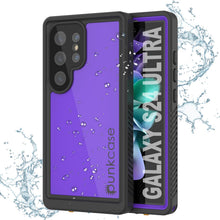 Load image into Gallery viewer, Coque étanche ultra-fine pour Galaxy S24 PunkCase StudStar Violet 2 m IP68 Résistante aux chocs et à la neige
