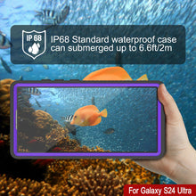 Load image into Gallery viewer, Coque étanche ultra-fine pour Galaxy S24 PunkCase StudStar Violet 2 m IP68 Résistante aux chocs et à la neige