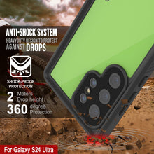 Load image into Gallery viewer, Coque étanche ultra-étanche pour Galaxy S24 PunkCase StudStar Vert clair Mince 2 m Sous-marine IP68 Antichoc