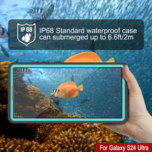 Load image into Gallery viewer, Coque ultra étanche pour Galaxy S24 PunkCase StudStar Teal fine 2 m sous l'eau IP68 résistante aux chocs et à la neige