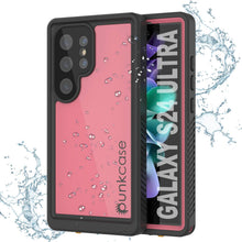 Load image into Gallery viewer, Coque étanche ultra-fine pour Galaxy S24 PunkCase StudStar Rose 2 m IP68 Résistante aux chocs et à la neige