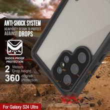Load image into Gallery viewer, Coque ultra étanche pour Galaxy S24 PunkCase StudStar transparente et fine, 2 m, résistante aux chocs et à la neige, IP68