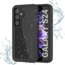 Load image into Gallery viewer, Coque étanche pour Galaxy S24 PunkCase StudStar Noir Mince 6,2 pieds Sous-marine IP68 Résistant aux chocs/à la neige
