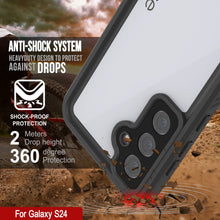 Load image into Gallery viewer, Cas étanche Galaxy S25, Punkcase Studstar blanc mince de 6,2 pieds sous-marine IP68 Choc / neige