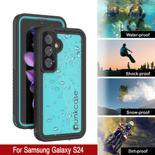 Load image into Gallery viewer, Galaxy S25 Basage étanche Punkcase Studstar Teal Teal mince de 6,2 pieds sous-marine IP68 Choc / neige
