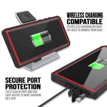 Charger l'image dans la galerie, Galaxy Note 10+ Plus Waterproof Case, Punkcase Studstar Red Series Thin Armor Cover (Color in image: black)