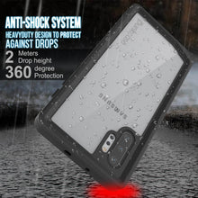 Load image into Gallery viewer, Galaxy Note 10+ Plus Waterproof Case, Punkcase Studstar Clear Thin Armor Cover (Color in image: light blue)